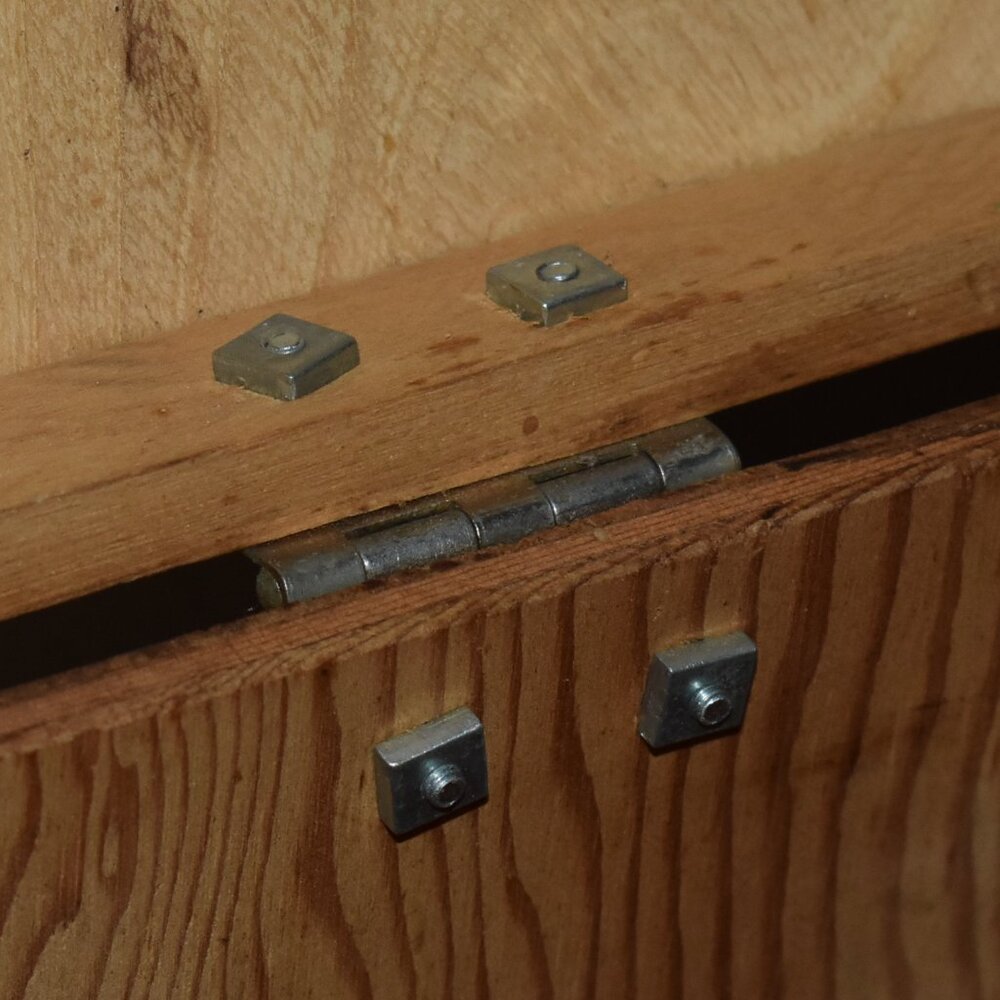 Vintage Antique Old Handmade Wood Machinist Chest Tool Box Handle Storage Box - Picture 9 of 14